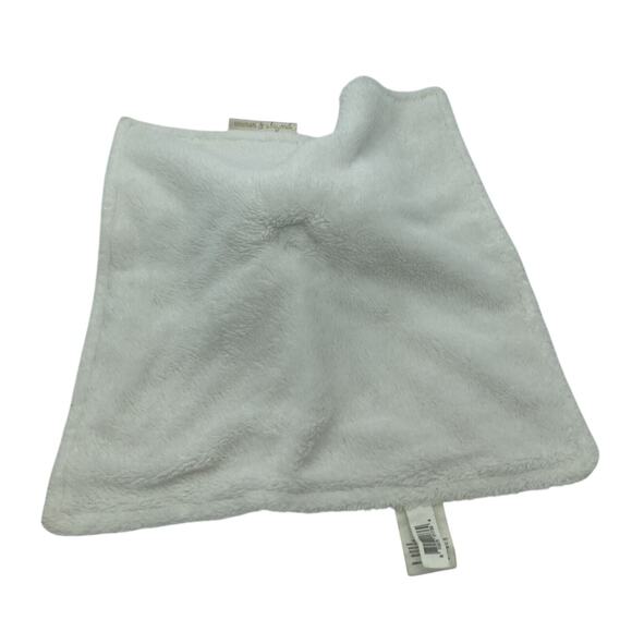 Blankets & Beyond Lovey Baby Security Blanket Cream Color Minky Dots White Bear - Picture 6 of 6